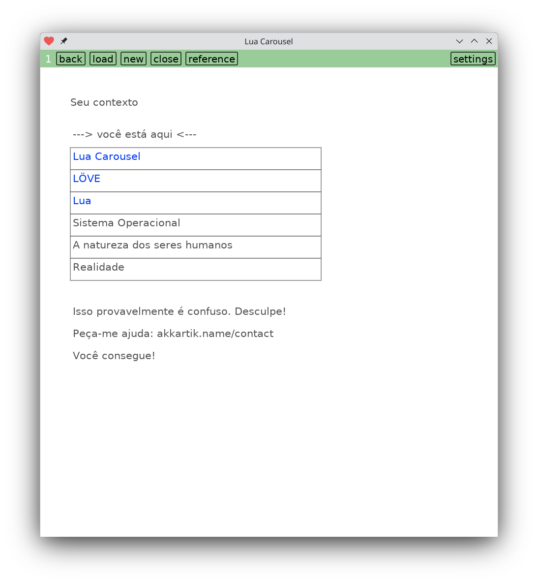 A help page in Lua Carousel translated to modern Japanese.